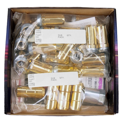 McGard SplineDrive Tuner 6 Lug Install Kit w/Locks & Tool (Cone) M14X1.5 / 1in. Hex - Gold - 65610GD