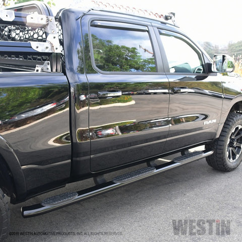 Westin 19-22 RAM 1500 CC 5ft7in. Bed (Excl. Classic) PRO TRAXX 5 W2W Oval Nerf Step Bars - Black - 21-534705