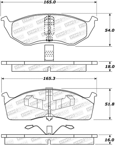 StopTech Street Brake Pads - 308.06420