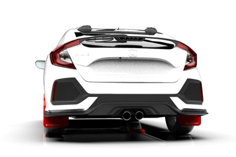 Rally Armor 17-21 Honda Civic Sport & Touring (Hatch) Red UR Mud Flap w/ White Logo - MF51-UR-RD/WH