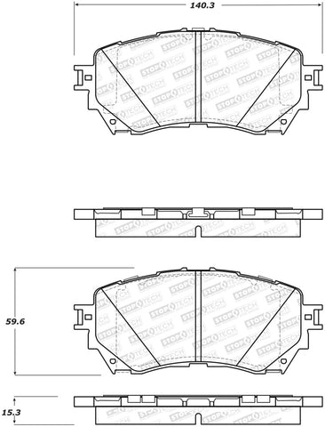 StopTech Street Brake Pads - Rear - 308.17110