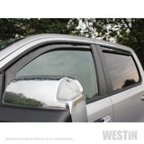 Westin 19-22 Ram 1500 Crew Cab(Excl. 19-22 Ram 1500 Classic) In Channel Wind Deflector 4pc - Smoke - 72-35407