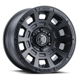 ICON Thrust 17x8.5 5x5 -6mm Offset 4.5in BS Satin Black Wheel - 2817857345SB