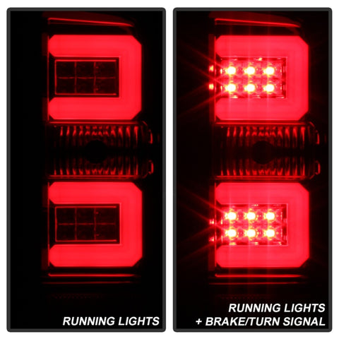 Spyder Chevy Silverado 2016-2017 Light Bar LED Tail Lights - Red Clear ALT-YD-CS16-LED-RC - 5083753