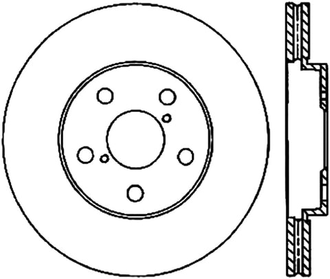 StopTech Power Slot 14-16 Lexus IS300/IS350 Front Left Slotted Cryo Rotor - Canada Spec - 126.44138CSL