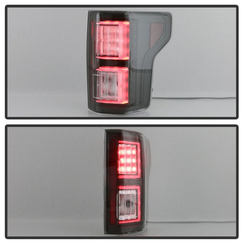 Spyder 18-19 Ford F-150 (w/o Blind Spot Sensor) LED Tail Lights - Black (ALT-YD-FF15018-LED-BK) - 5085689