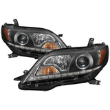 Spyder 2015-2017 Toyota Sienna Projector Headlights - DRL LED - Black PRO-YD-TSEN15-DRL-BK - 5084002