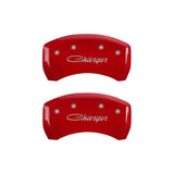 MGP 4 Caliper Covers Engraved Front & Rear Cursive/Charger Yellow finish black ch - 12162SCHSYL