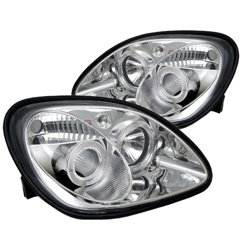 Spyder Mercedes Benz SLK 98-04 Projector Halogen Model- LED Halo Chrm PRO-YD-MBSLK98-1PC-HL-C - 5011206