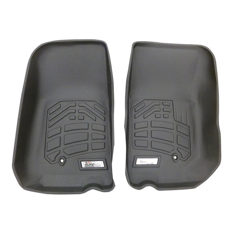 Westin 2007-2013 Jeep Wrangler/Wrangler Unlimited Wade Sure-Fit Floor Liners Front - Black - 72-110034