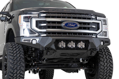 Addictive Desert Designs 17-20 Ford Super Duty Bomber Front Bumper w/ Mounts For 3 Baja Designs LP6s - F160014100103