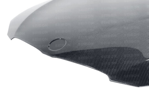 Seibon 10-12 BMW 3 Series E92 2DR LCI OEM-Style Carbon Fiber Hood - HD1112BMWE922D-OE