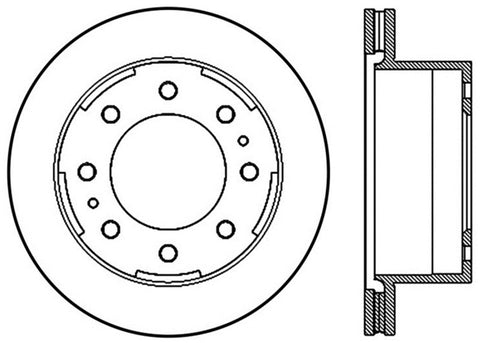 StopTech Sport Drilled & Slotted Rotor - Front Right - 127.66077L