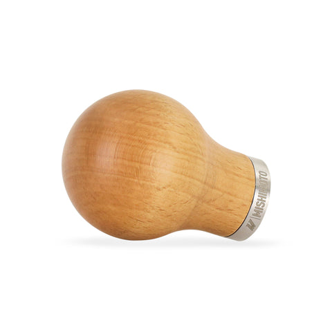 Mishimoto Round Steel Core Wood Shift Knob - Beech - MMSK-WD-RBE