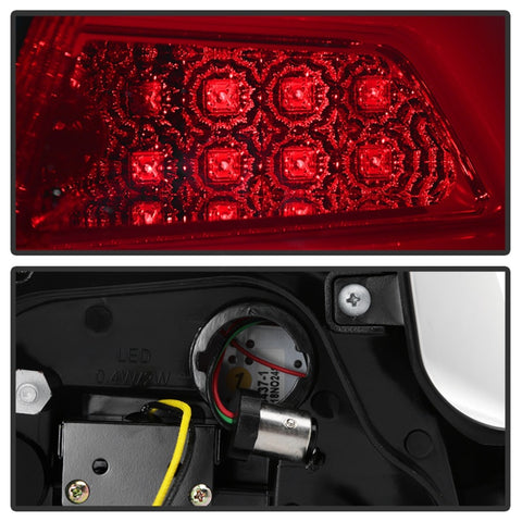 Spyder Pontiac G8 08-09 Version 2 Light Bar LED Tail Lights - Red Clear- ALT-YD-PG808V2-LB-RC - 5086075