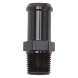 Edelbrock Hose End Straight 3/8In NPT to 5/8In Barb Black Anodize - 8187