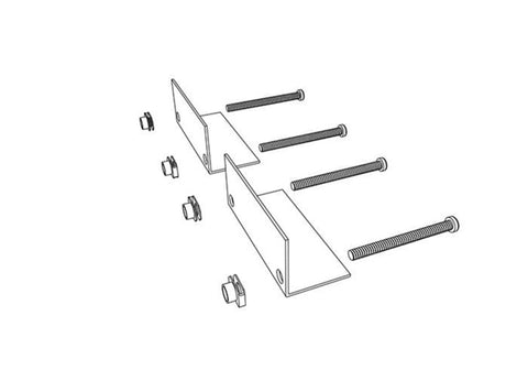 BAK BAKBox2 Clamping Brackets (AB) Qty 2 (w/ U-Nuts & Screws) - PARTS-276A0005