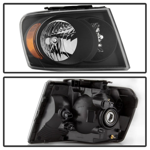 xTune 07-09 Dodge Durango OEM Style Headlights - Black (HD-JH-DDU07-AM-BK) - 9042577