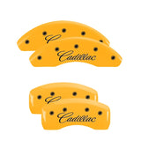 MGP Front set 2 Caliper Covers Engraved Front MGP Yellow finish black ch - 34207FMGPYL