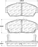 StopTech Street Touring 93-95 Honda Civic Coupe Front Brake Pads - 308.06170