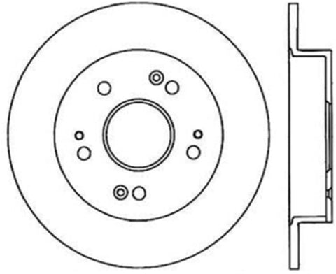 Stoptech Honda 99-01 Prelude / 06-13 Civic Si / 13-14 Acura ILX Rear Performance Cryo Rotor - 120.40040CRY