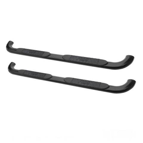 Westin 2015-2018 Chevy Silverado 25/3500 Dbl Cab (Body Mount) Platinum 4 Oval Nerf Step Bars - Black - 21-3855