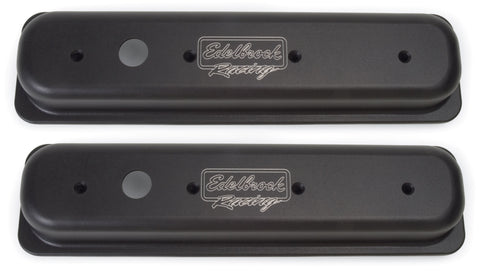 Edelbrock Valve Cover Victor Series Chevrolet 1987-1995 262-400 CI V8 Black - 41723