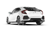 Rally Armor 17-21 Honda Civic Sport & Touring (Hatch) White UR Mud Flap w/ Black Logo - MF51-UR-WH/BLK