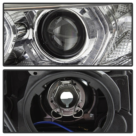 Spyder 12-14 BMW F30 3 Series 4DR Projector Headlights - LED DRL - Chrome (PRO-YD-BMWF3012-DRL-C) - 5084354