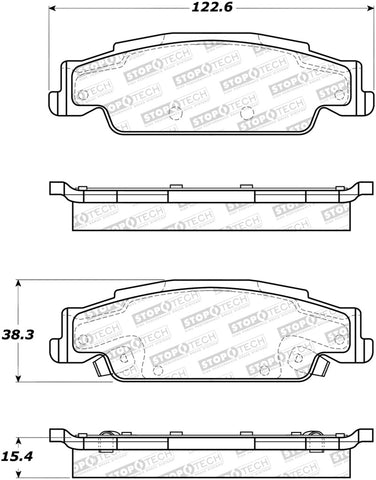 StopTech Street Brake Pads - 308.09220