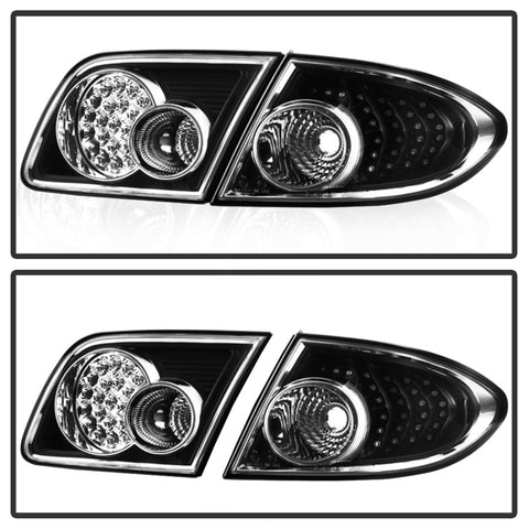 xTune Mazda 6 03-08 4/5DR (Not Fit Wagon) LED Tail Lights - Black (ALT-ON-M603-LED-BK) - 5013101