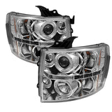 Spyder Chevy Silverado 1500 07-13 Projector Headlights LED Halo LED Chrm PRO-YD-CS07-HL-C - 5009500