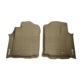 Westin 12-15 Toyota Tacoma Reg/Access/Dbl Cab (double hook) Wade Sure-Fit Floor Liners Front - Tan - 72-130053