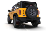 Rally Armor 21-22 Ford Bronco (Plstc Bmpr + RB - NO Rptr/Sprt) Blk Mud Flap w/Red Logo - MF85-RB-PL-RD