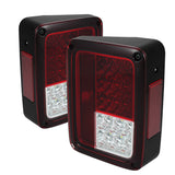 Spyder Jeep Wrangler 07-15 LED Tail Lights Red Clear ALT-YD-JWA07-LED-RC - 5070401