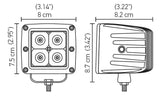 Hella HVF Cube 4 LED Off Road Kit - 357204831