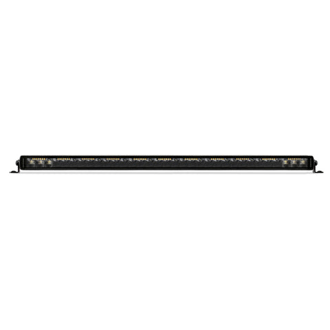 Go Rhino Xplor Blackout Combo Series Sgl Row LED Light Bar w/Amber (Side/Track Mount) 31.5in. - Blk - 751653212CSS