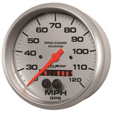 Autometer Marine Silver Ultra-Lite 5in 120mph GPS Speedometer - 200646-33