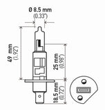 Hella Bulb H1 12V 55W P145S T25 Sb - H1SB