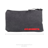 Go Rhino XVenture Gear Zipped Pouch - Large (12in. Wide Pocket / 6.5in. Hand Strap) Canvas - Black - XG1090-01