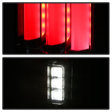 Spyder 07-16 Jeep Wrangler Version 2 Light Bar LED Tail Lights - Red Clear (ALT-YD-JWA07V2-LBLED-RC) - 5084798