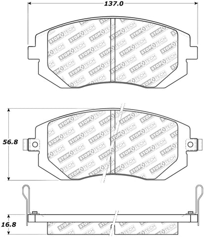 StopTech Street Select Brake Pads - Front/Rear - 305.09290