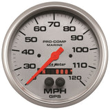 Autometer Marine Silver Ultra-Lite 5in 120mph GPS Speedometer - 200646-33