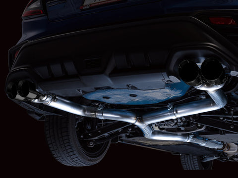 AWE Tuning 2022+ VB Subaru WRX Track Edition Exhaust - Diamond Black Tips - 3020-43979