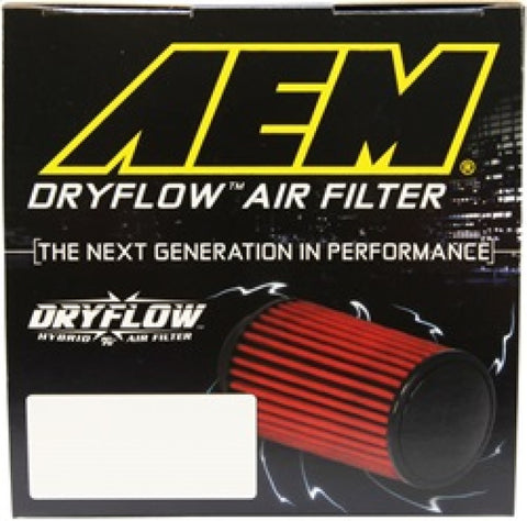 AEM 2.75in Flange 6in x 4.5in Base 6in x 3.8125in Top 5in Height DryFlow Air Filter - 21-2129DK