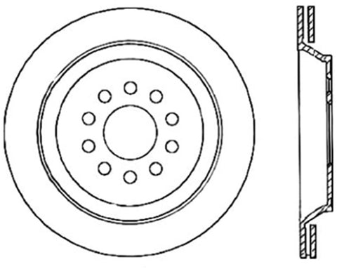 StopTech Slotted & Drilled Sport Brake Rotor - 127.33088L