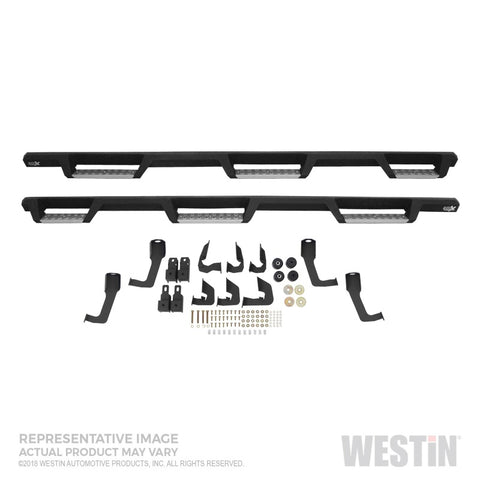 Westin 19-23 1500 Classic CC 5.5ft. Bed HDX Stainless Drop W2W Nerf Step Bars - Tex. Blk - 56-5343152