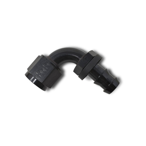 Russell Performance -4 AN Twist-Lok 90 Degree Hose End (Black) - 624153