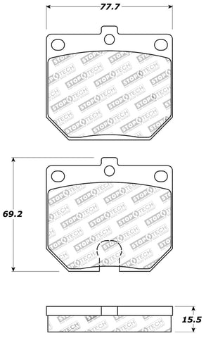 StopTech Street Touring Brake Pads - 308.01140