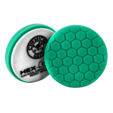 Chemical Guys Hex-Logic Self-Centered Heavy Polishing Pad - Green - 4in - BUFX_103HEX4